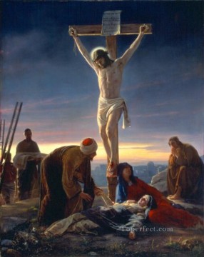 The Crucifixion religion Carl Heinrich Bloch religious Christian Oil Paintings